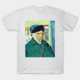 Self Portrait with Bandaged Ear by Vincent Van Gogh T-Shirt